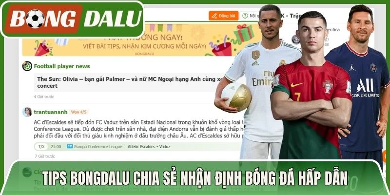 Tips Bongdalu chia sẻ nhận định bóng đá hấp dẫn