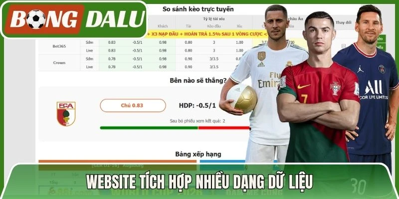 Website tích hợp nhiều dạng dữ liệu